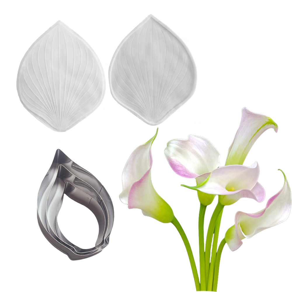 Calla Lily Flower Veiners &Cut - Kitchen Appliances For Baking 评论和价格