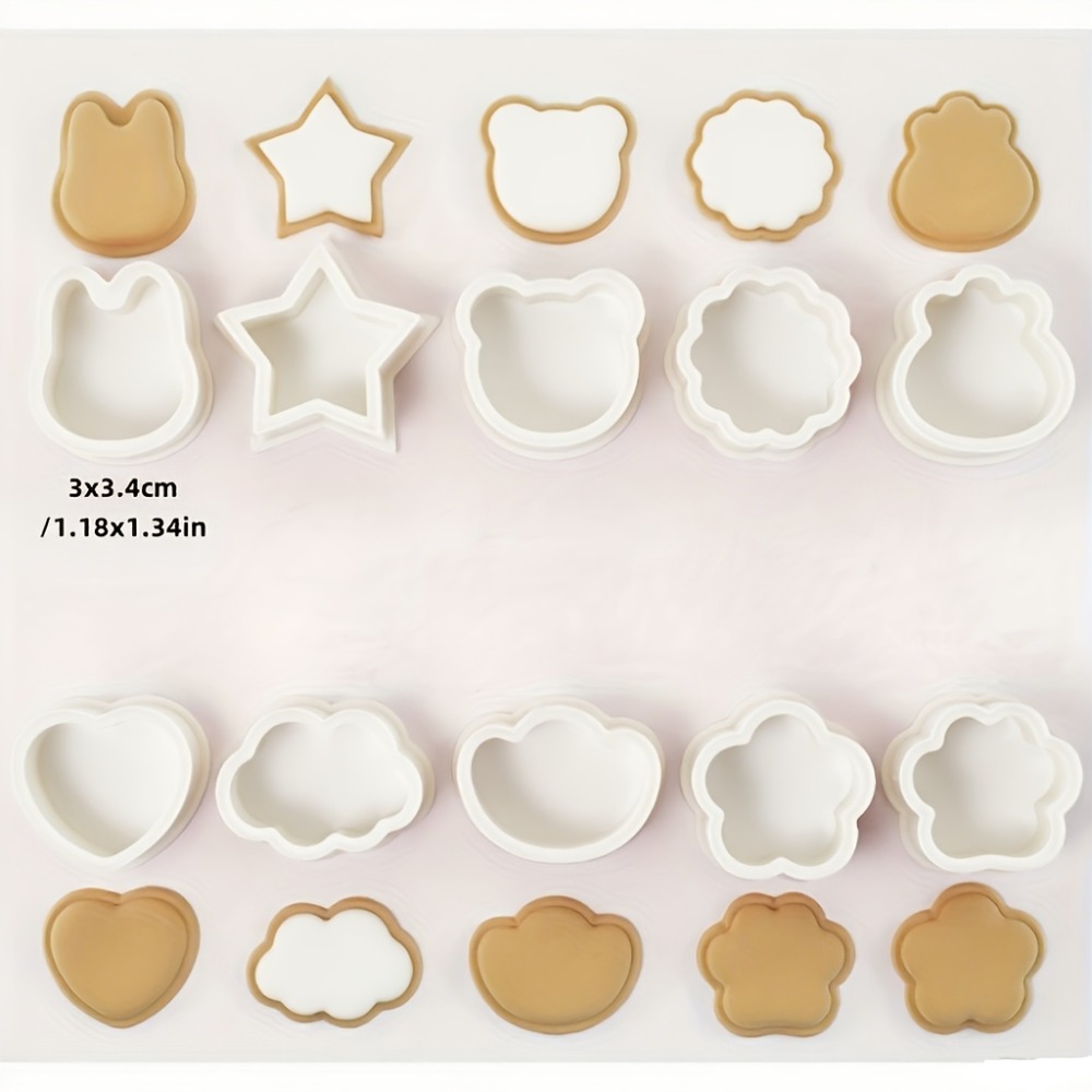 10Pcs Cookie Biscuit  Cutters  - Cookie Cutter Set 评论和价格