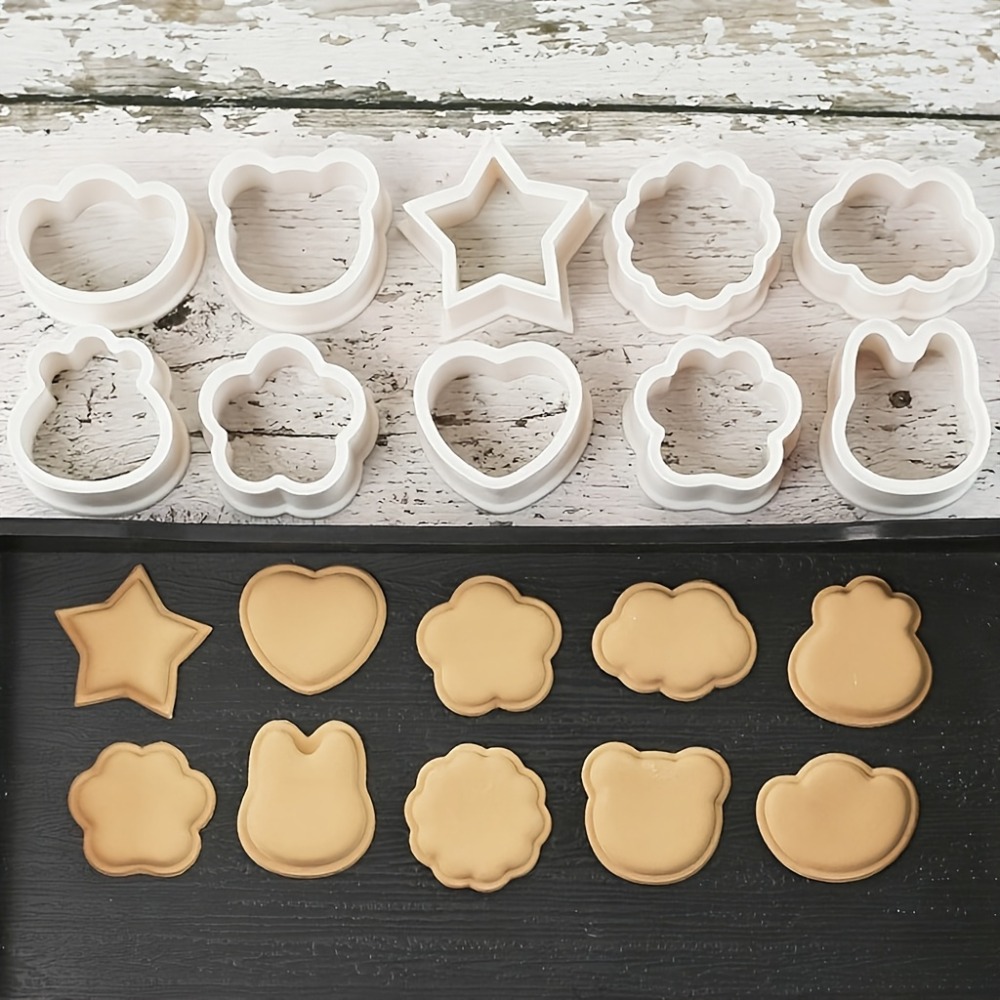 10Pcs Cookie Biscuit  Cutters  - Cookie Cutter Set 评论和价格