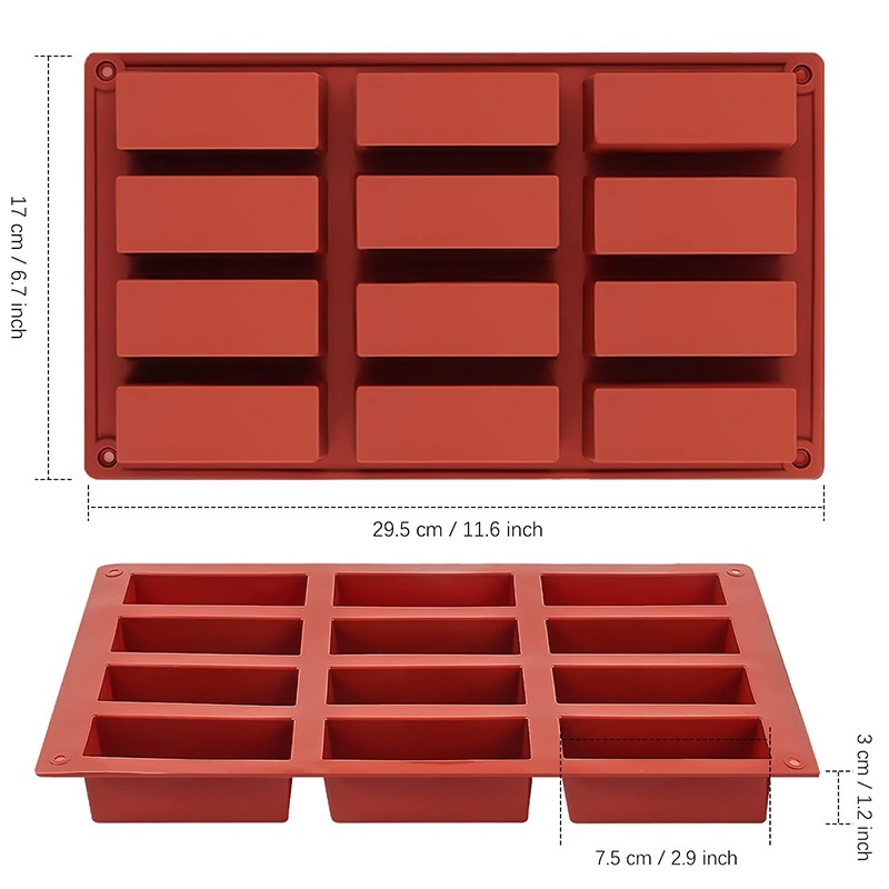 1Pc 9/12 Grids Rectangle Silic - Kitchen Appliances For Baking 评论和价格