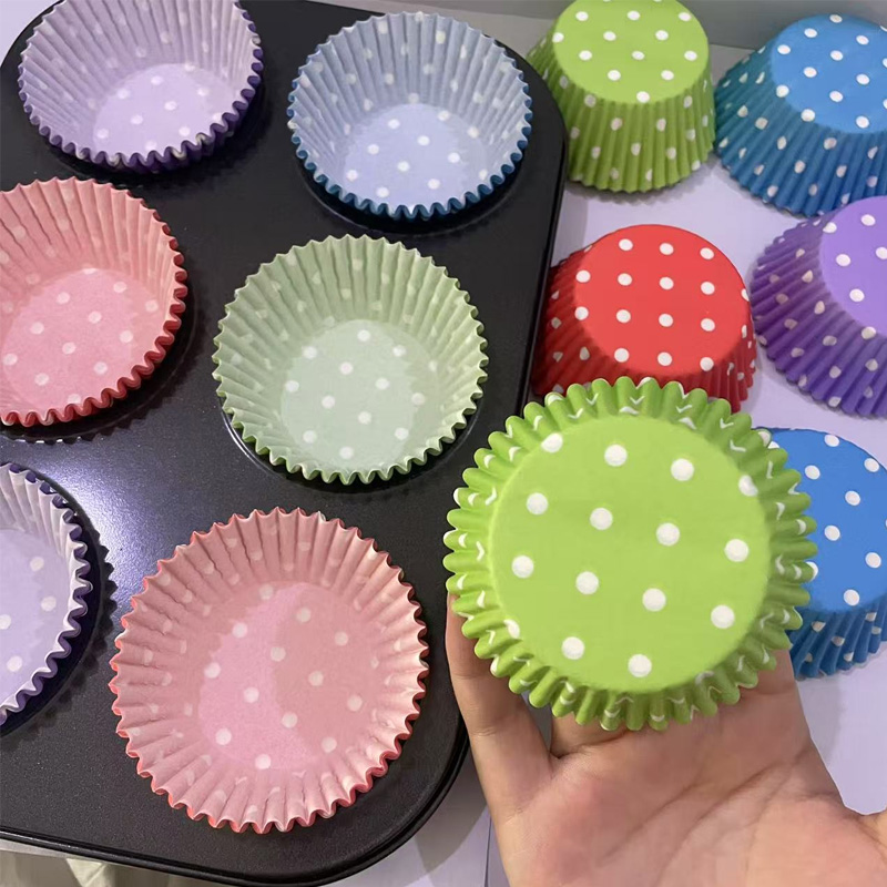100Pcs/200Pcs Polka Dot Cake P - Kitchen Baking Paper 评论和价格