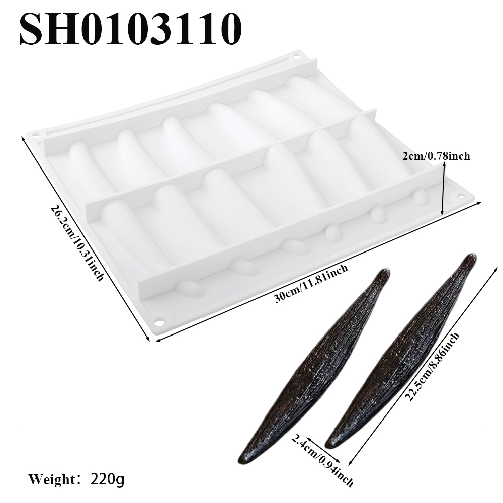 1 or 6 or 10-Cell Vanilla Pod  - Kitchen Baking Gadgets 评论和价格