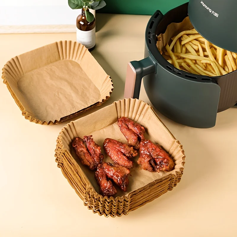 30/50 Pack Air Fryer Paper Squ - Kitchen Baking Paper 评论和价格