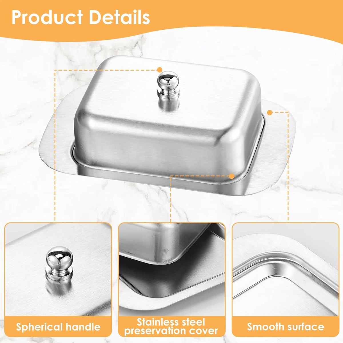 1PC Stainless Steel Butter Dis - Kitchen Baking Dishes 评论和价格