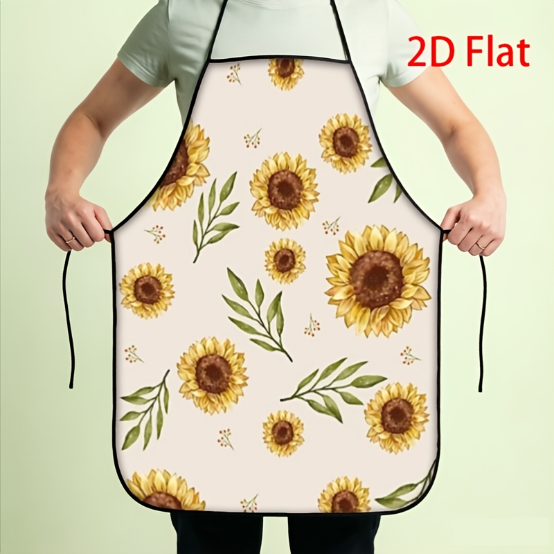 1pc 2D Printed Creative Apron  - Kitchen Baking Background 评论和价格