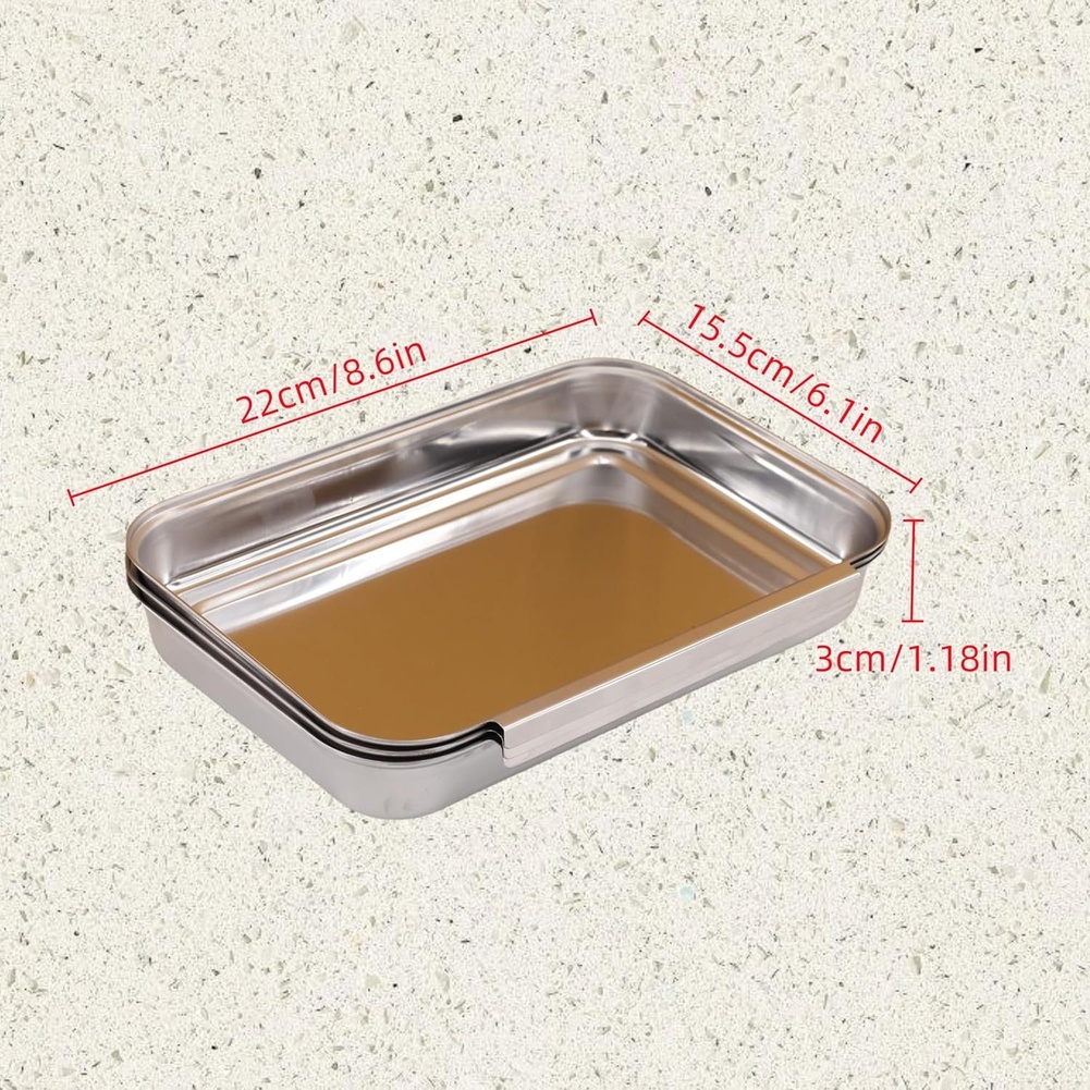 3Pcs Stainless Steel Seasoning - Kitchen Baking Station 评论和价格